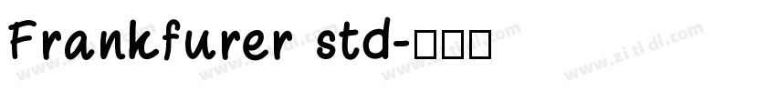 Frankfurer std字体转换